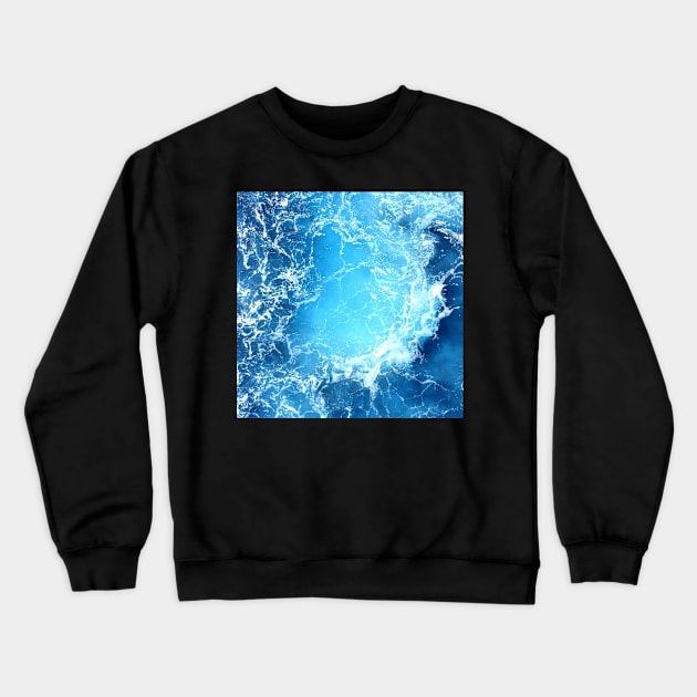 Majestic Deep Blue Ocean Crewneck Sweatshirt by Felicity-K